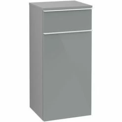 Villeroy & Boch Venticello Seitenschrank Mit 1 Tür Und 1 Schublade Rechts Glass Glossy Grey Weiß 3 Villeroy & Boch Venticello Seitenschrank Mit 1 Tür Und 1 Schublade Rechts Glass Glossy Grey Weiß -VILLEROY & BOCH shop 71494087 2