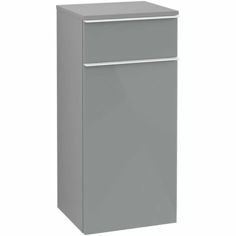 Villeroy & Boch Venticello Seitenschrank mit 1 Tür und 1 Schublade Rechts Glass Glossy Grey Weiß Villeroy & Boch Venticello Seitenschrank Mit 1 Tür Und 1 Schublade Rechts Glass Glossy Grey Weiß -VILLEROY & BOCH shop 71494087 2