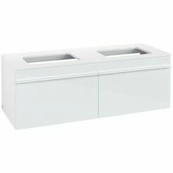 Villeroy & Boch Venticello Waschtischunterschrank 1257mm Mit 2 Auszügen Für 2 Aufsatzwaschtische Glass Glossy White Weiß 3 Villeroy & Boch Venticello Waschtischunterschrank 1257mm Mit 2 Auszügen Für 2 Aufsatzwaschtische Glass Glossy White Weiß -VILLEROY & BOCH shop 71494108 2