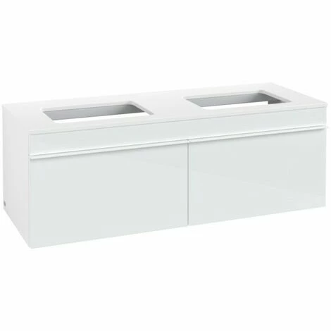 Villeroy & Boch Venticello Waschtischunterschrank 1257mm mit 2 Auszügen für 2 Aufsatzwaschtische Glass Glossy White Weiß Villeroy & Boch Venticello Waschtischunterschrank 1257mm Mit 2 Auszügen Für 2 Aufsatzwaschtische Glass Glossy White Weiß -VILLEROY & BOCH shop 71494108 2