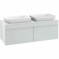 Villeroy & Boch Venticello Waschtischunterschrank 1257mm Mit 2 Auszügen Für 2 Aufsatzwaschtische Glass Glossy White Weiß 4 Villeroy & Boch Venticello Waschtischunterschrank 1257mm Mit 2 Auszügen Für 2 Aufsatzwaschtische Glass Glossy White Weiß -VILLEROY & BOCH shop 71494108 3