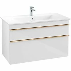 Villeroy & Boch Venticello Waschtischunterschrank XL Mit 2 Auszügen 95,3 Cm Glossy White Copper 4 Villeroy & Boch Venticello Waschtischunterschrank XL Mit 2 Auszügen 95,3 Cm Glossy White Copper -VILLEROY & BOCH shop 71494301 3