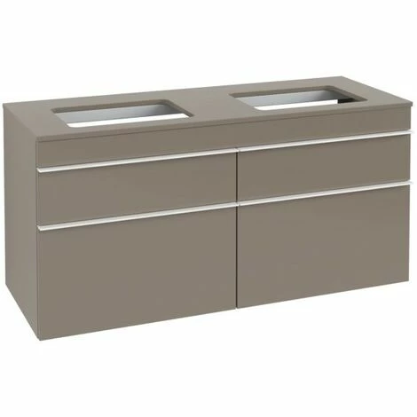 Villeroy & Boch Venticello Waschtischunterschrank XXL 1257mm mit 4 Auszügen für 2 Aufsatzwaschtische Truffle Grey Weiß Villeroy & Boch Venticello Waschtischunterschrank XXL 1257mm Mit 4 Auszügen Für 2 Aufsatzwaschtische Truffle Grey Weiß -VILLEROY & BOCH shop 71494314 2
