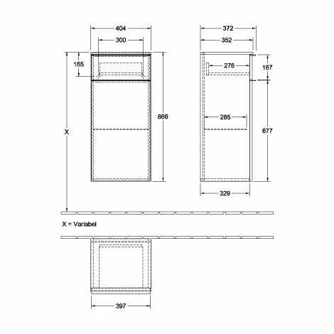 Villeroy & Boch Venticello Seitenschrank mit 1 Tür und 1 Schublade Rechts Glossy Grey Weiß Villeroy & Boch Venticello Seitenschrank Mit 1 Tür Und 1 Schublade Rechts Glossy Grey Weiß -VILLEROY & BOCH shop 71494325 1