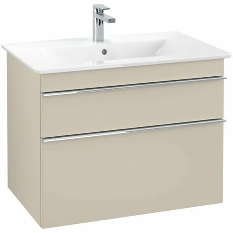 Villeroy & Boch Venticello Waschtischunterschrank XL Mit 2 Auszügen 75,3 Cm Soft Grey Chrom 5 Villeroy & Boch Venticello Waschtischunterschrank XL Mit 2 Auszügen 75,3 Cm Soft Grey Chrom – Bild 3