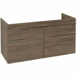 Alternative view of Villeroy & Boch Venticello Waschtischunterschrank XL 1153mm Mit 4 Auszügen Arizona Oak Chrom