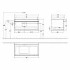 Villeroy & Boch Venticello Waschtischunterschrank 957mm Mit 1 Auszug Für Aufsatzwaschtisch Mit Varia Kansas Oak Links Chrom -VILLEROY & BOCH shop 71494362 1