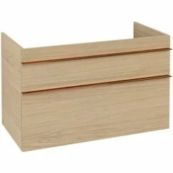 Villeroy & Boch Venticello Waschtischunterschrank XL 953mm Mit 2 Auszügen Und Variabler Beckenpositi Nordic Oak Links Copper -VILLEROY & BOCH shop 71494366 2