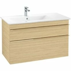 Villeroy & Boch Venticello Waschtischunterschrank XL 953mm Mit 2 Auszügen Und Variabler Beckenpositi Nordic Oak Links Copper -VILLEROY & BOCH shop 71494366 3
