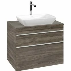 Villeroy & Boch Venticello Waschtischunterschrank XXL Mit 2 Auszügen Für Aufsatzwaschtisch 75,7 Cm Stone Oak Weiß -VILLEROY & BOCH shop 71494369 3