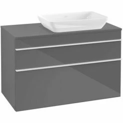 Villeroy & Boch Venticello Waschtischunterschrank XXL 957mm Mit 2 Auszügen Für Aufsatzwaschtisch Mit Glossy Grey Rechts Weiß -VILLEROY & BOCH shop 71494371 3