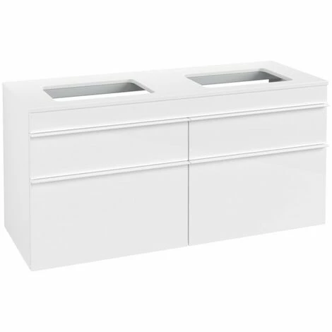 Villeroy & Boch Venticello Waschtischunterschrank XXL 1257mm mit 4 Auszügen für 2 Aufsatzwaschtische Glossy White Weiß Villeroy & Boch Venticello Waschtischunterschrank XXL 1257mm Mit 4 Auszügen Für 2 Aufsatzwaschtische Glossy White Weiß -VILLEROY & BOCH shop 71494373 2