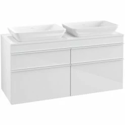 Villeroy & Boch Venticello Waschtischunterschrank XXL 1257mm Mit 4 Auszügen Für 2 Aufsatzwaschtische Glossy White Weiß 4 Villeroy & Boch Venticello Waschtischunterschrank XXL 1257mm Mit 4 Auszügen Für 2 Aufsatzwaschtische Glossy White Weiß -VILLEROY & BOCH shop 71494373 3