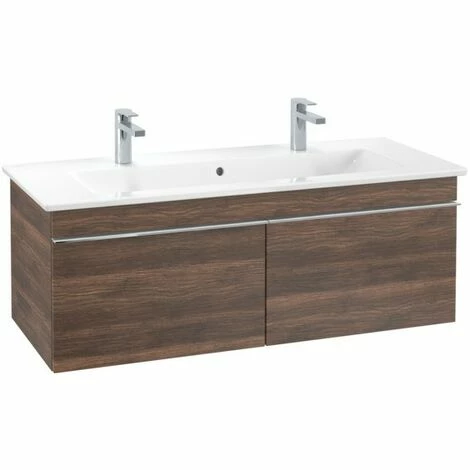 Villeroy & Boch Venticello Waschtischunterschrank 1153mm Mit 2 Auszügen Arizona Oak Chrom 5 Villeroy & Boch Venticello Waschtischunterschrank 1153mm Mit 2 Auszügen Arizona Oak Chrom – Bild 3