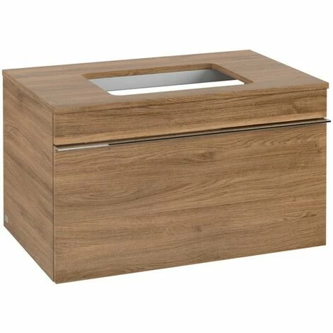 Villeroy & Boch Venticello Waschtischunterschrank Mit 1 Auszug Für Aufsatzwaschtisch 75,7 Cm Kansas Oak Chrom 4 Villeroy & Boch Venticello Waschtischunterschrank Mit 1 Auszug Für Aufsatzwaschtisch 75,7 Cm Kansas Oak Chrom – Bild 2