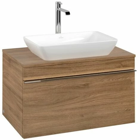 Villeroy & Boch Venticello Waschtischunterschrank Mit 1 Auszug Für Aufsatzwaschtisch 75,7 Cm Kansas Oak Chrom 5 Villeroy & Boch Venticello Waschtischunterschrank Mit 1 Auszug Für Aufsatzwaschtisch 75,7 Cm Kansas Oak Chrom – Bild 3
