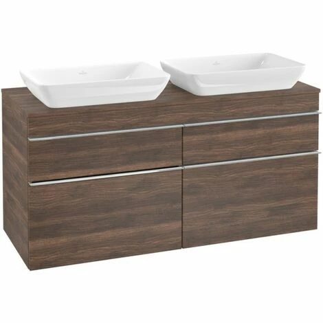 Villeroy & Boch Venticello Waschtischunterschrank XXL 1257mm mit 4 Auszügen für 2 Aufsatzwaschtische Arizona Oak Chrom Villeroy & Boch Venticello Waschtischunterschrank XXL 1257mm Mit 4 Auszügen Für 2 Aufsatzwaschtische Arizona Oak Chrom -VILLEROY & BOCH shop 71494489 3