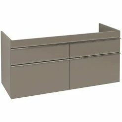 Villeroy & Boch Venticello Waschtischunterschrank XL 1253mm Mit 4 Auszügen Für Doppelwaschtisch Truffle Grey Chrom -VILLEROY & BOCH shop 71494496 2