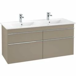 Villeroy & Boch Venticello Waschtischunterschrank XL 1253mm Mit 4 Auszügen Für Doppelwaschtisch Truffle Grey Chrom -VILLEROY & BOCH shop 71494496 3