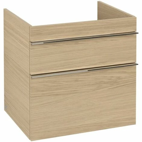 Villeroy & Boch Venticello Waschtischunterschrank XL Mit 2 Auszügen 60,3 Cm Nordic Oak Chrom 4 Villeroy & Boch Venticello Waschtischunterschrank XL Mit 2 Auszügen 60,3 Cm Nordic Oak Chrom – Bild 2