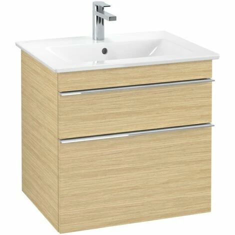 Villeroy & Boch Venticello Waschtischunterschrank XL Mit 2 Auszügen 60,3 Cm Nordic Oak Chrom 5 Villeroy & Boch Venticello Waschtischunterschrank XL Mit 2 Auszügen 60,3 Cm Nordic Oak Chrom – Bild 3