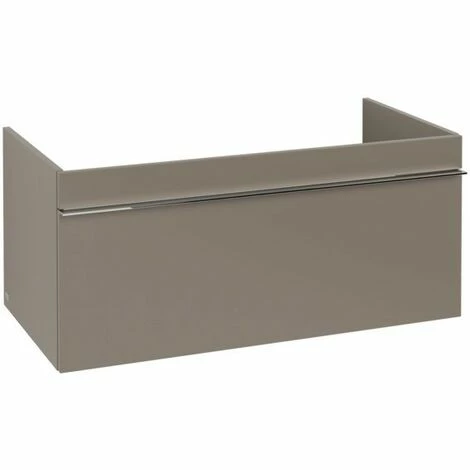 Villeroy & Boch Venticello Waschtischunterschrank Mit 1 Auszug 95,3 Cm Truffle Grey Chrom 4 Villeroy & Boch Venticello Waschtischunterschrank Mit 1 Auszug 95,3 Cm Truffle Grey Chrom – Bild 2