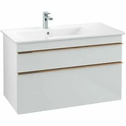 Villeroy & Boch Venticello Waschtischunterschrank XL 953mm Mit 2 Auszügen Und Variabler Beckenpositi Glass Glossy White Links Copper 4 Villeroy & Boch Venticello Waschtischunterschrank XL 953mm Mit 2 Auszügen Und Variabler Beckenpositi Glass Glossy White Links Copper -VILLEROY & BOCH shop 71494522 3
