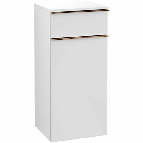 Villeroy & Boch Venticello Seitenschrank Mit 1 Tür Und 1 Schublade Rechts Glossy White Copper 4 Villeroy & Boch Venticello Seitenschrank Mit 1 Tür Und 1 Schublade Rechts Glossy White Copper – Bild 2