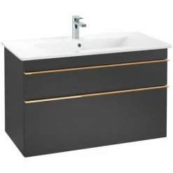 Villeroy & Boch Venticello Waschtischunterschrank XL Mit 2 Auszügen 95,3 Cm Black Matt Lacquer Copper -VILLEROY & BOCH shop 71494555 3