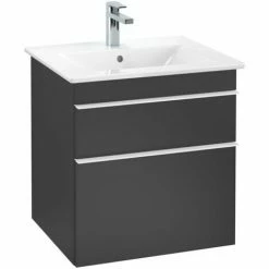Villeroy & Boch Venticello Waschtischunterschrank XL Mit 2 Auszügen 55,3 Cm Black Matt Lacquer Weiß -VILLEROY & BOCH shop 71494557 3