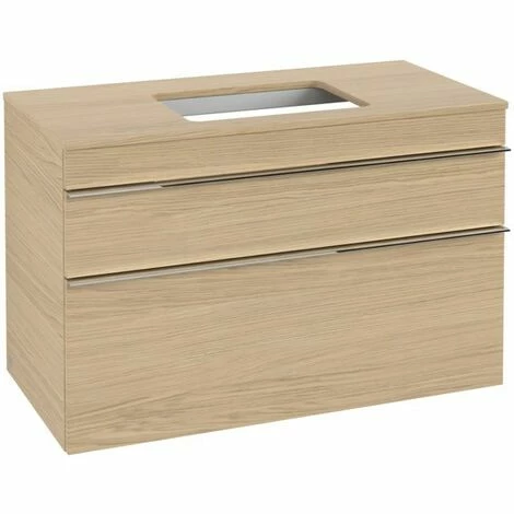 Villeroy & Boch Venticello Waschtischunterschrank XXL Mit 2 Auszügen Für Aufsatzwaschtisch 95,7 Cm Nordic Oak Chrom 4 Villeroy & Boch Venticello Waschtischunterschrank XXL Mit 2 Auszügen Für Aufsatzwaschtisch 95,7 Cm Nordic Oak Chrom – Bild 2
