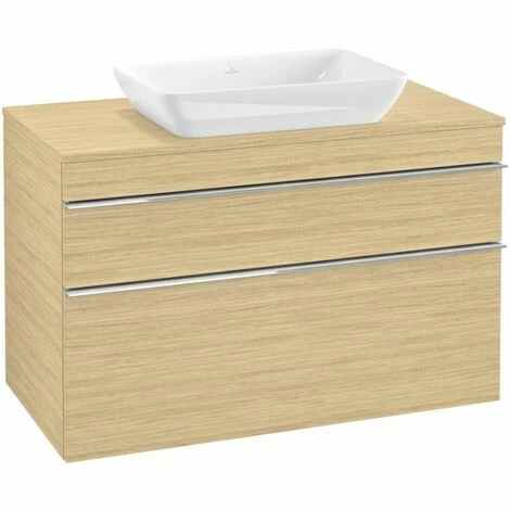 Villeroy & Boch Venticello Waschtischunterschrank XXL Mit 2 Auszügen Für Aufsatzwaschtisch 95,7 Cm Nordic Oak Chrom 5 Villeroy & Boch Venticello Waschtischunterschrank XXL Mit 2 Auszügen Für Aufsatzwaschtisch 95,7 Cm Nordic Oak Chrom – Bild 3
