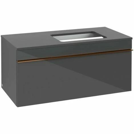 Villeroy & Boch Venticello Waschtischunterschrank 957mm mit 1 Auszug für Aufsatzwaschtisch mit varia Glass Glossy Grey Rechts Copper Villeroy & Boch Venticello Waschtischunterschrank 957mm Mit 1 Auszug Für Aufsatzwaschtisch Mit Varia Glass Glossy Grey Rechts Copper -VILLEROY & BOCH shop 71494575 2