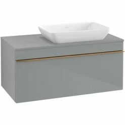 Villeroy & Boch Venticello Waschtischunterschrank 957mm Mit 1 Auszug Für Aufsatzwaschtisch Mit Varia Glass Glossy Grey Rechts Copper 4 Villeroy & Boch Venticello Waschtischunterschrank 957mm Mit 1 Auszug Für Aufsatzwaschtisch Mit Varia Glass Glossy Grey Rechts Copper -VILLEROY & BOCH shop 71494575 3