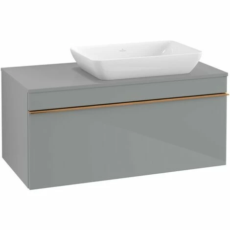 Villeroy & Boch Venticello Waschtischunterschrank 957mm mit 1 Auszug für Aufsatzwaschtisch mit varia Glass Glossy Grey Rechts Copper Villeroy & Boch Venticello Waschtischunterschrank 957mm Mit 1 Auszug Für Aufsatzwaschtisch Mit Varia Glass Glossy Grey Rechts Copper -VILLEROY & BOCH shop 71494575 3