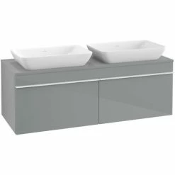 Villeroy & Boch Venticello Waschtischunterschrank 1257mm Mit 2 Auszügen Für 2 Aufsatzwaschtische Glass Glossy Grey Weiß 7 Villeroy & Boch Venticello Waschtischunterschrank 1257mm Mit 2 Auszügen Für 2 Aufsatzwaschtische Glass Glossy Grey Weiß -VILLEROY & BOCH shop 71494576 3