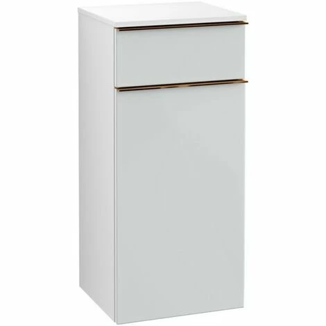 Villeroy & Boch Venticello Seitenschrank Mit 1 Tür Und 1 Schublade Rechts Glass Glossy White Copper 4 Villeroy & Boch Venticello Seitenschrank Mit 1 Tür Und 1 Schublade Rechts Glass Glossy White Copper – Bild 2
