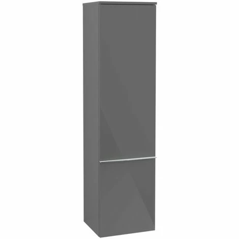 Villeroy & Boch Venticello Hochschrank Mit 1 Tür Links Glossy Grey Chrom 4 Villeroy & Boch Venticello Hochschrank Mit 1 Tür Links Glossy Grey Chrom – Bild 2