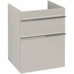 Villeroy & Boch Venticello Waschtischunterschrank XL Mit 2 Auszügen 46,6 Cm Soft Grey Chrom -VILLEROY & BOCH shop 71494725 2