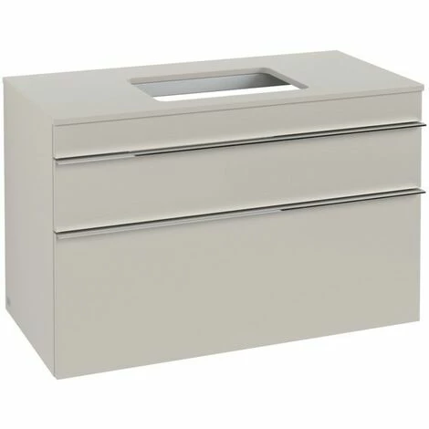 Villeroy & Boch Venticello Waschtischunterschrank XXL mit 2 Auszügen für Aufsatzwaschtisch 95,7 cm Soft Grey Chrom Villeroy & Boch Venticello Waschtischunterschrank XXL Mit 2 Auszügen Für Aufsatzwaschtisch 95,7 Cm Soft Grey Chrom -VILLEROY & BOCH shop 71494738 2