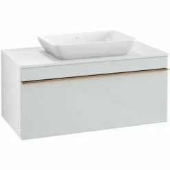 Villeroy & Boch Venticello Waschtischunterschrank Mit 1 Auszug Für Aufsatzwaschtisch 95,7 Cm Glass Glossy White Copper -VILLEROY & BOCH shop 71494746 3
