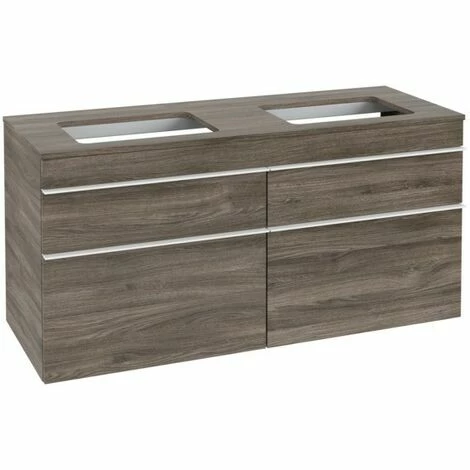 Villeroy & Boch Venticello Waschtischunterschrank XXL 1257mm mit 4 Auszügen für 2 Aufsatzwaschtische Stone Oak Weiß Villeroy & Boch Venticello Waschtischunterschrank XXL 1257mm Mit 4 Auszügen Für 2 Aufsatzwaschtische Stone Oak Weiß -VILLEROY & BOCH shop 71494750 2