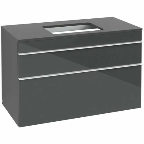 Villeroy & Boch Venticello Waschtischunterschrank XXL mit 2 Auszügen für Aufsatzwaschtisch 95,7 cm Glass Glossy Grey Weiß Villeroy & Boch Venticello Waschtischunterschrank XXL Mit 2 Auszügen Für Aufsatzwaschtisch 95,7 Cm Glass Glossy Grey Weiß -VILLEROY & BOCH shop 71494781 2
