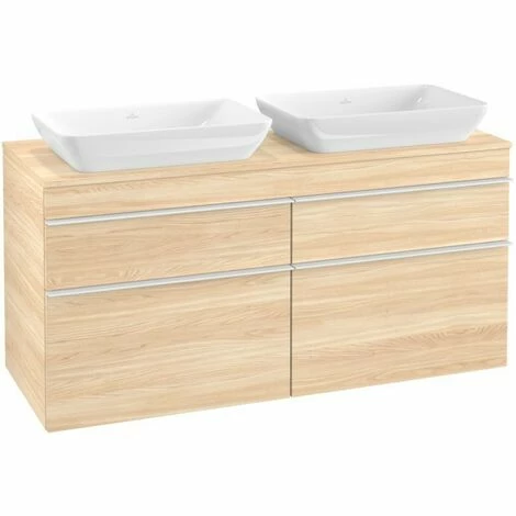 Villeroy & Boch Venticello Waschtischunterschrank XXL 1257mm mit 4 Auszügen für 2 Aufsatzwaschtische Elm Impresso Weiß Villeroy & Boch Venticello Waschtischunterschrank XXL 1257mm Mit 4 Auszügen Für 2 Aufsatzwaschtische Elm Impresso Weiß -VILLEROY & BOCH shop 71494793 3