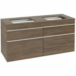 Villeroy & Boch Venticello Waschtischunterschrank XXL 1257mm Mit 4 Auszügen Für 2 Aufsatzwaschtische Arizona Oak Weiß -VILLEROY & BOCH shop 71494794 2