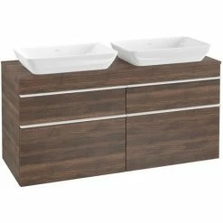 Villeroy & Boch Venticello Waschtischunterschrank XXL 1257mm Mit 4 Auszügen Für 2 Aufsatzwaschtische Arizona Oak Weiß -VILLEROY & BOCH shop 71494794 3
