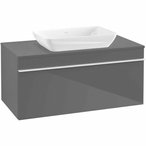 Villeroy & Boch Venticello Waschtischunterschrank Mit 1 Auszug Für Aufsatzwaschtisch 95,7 Cm Glossy Grey Weiß 5 Villeroy & Boch Venticello Waschtischunterschrank Mit 1 Auszug Für Aufsatzwaschtisch 95,7 Cm Glossy Grey Weiß – Bild 3