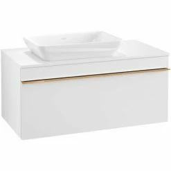 Villeroy & Boch Venticello Waschtischunterschrank 957mm Mit 1 Auszug Für Aufsatzwaschtisch Mit Varia White Matt Links Copper 3 Villeroy & Boch Venticello Waschtischunterschrank 957mm Mit 1 Auszug Für Aufsatzwaschtisch Mit Varia White Matt Links Copper -VILLEROY & BOCH shop 71494798 2