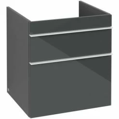 Villeroy & Boch Venticello Waschtischunterschrank XL Mit 2 Auszügen 55,3 Cm Glass Glossy Grey Weiß -VILLEROY & BOCH shop 71494812 2