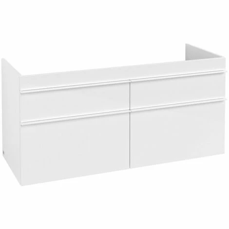 Villeroy & Boch Venticello Waschtischunterschrank XL 1253mm Mit 4 Auszügen Für Doppelwaschtisch Glossy White Weiß 4 Villeroy & Boch Venticello Waschtischunterschrank XL 1253mm Mit 4 Auszügen Für Doppelwaschtisch Glossy White Weiß – Bild 2